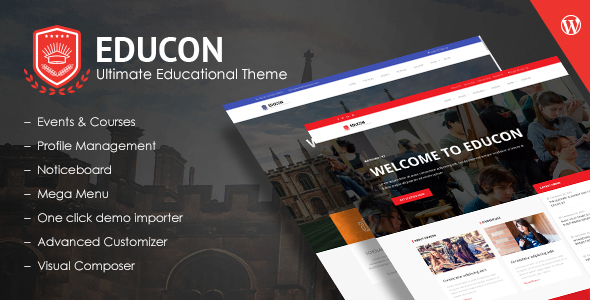 Educon Preview Wordpress Theme - Rating, Reviews, Preview, Demo & Download