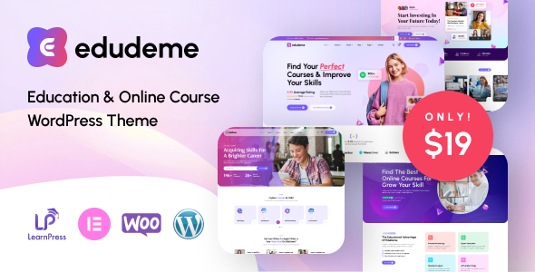 Edudeme Preview Wordpress Theme - Rating, Reviews, Preview, Demo & Download