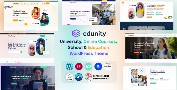 Edunity Preview Wordpress Theme - Rating, Reviews, Preview, Demo & Download