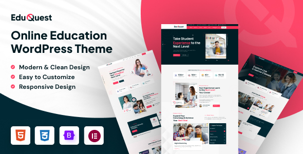 EduQuest Preview Wordpress Theme - Rating, Reviews, Preview, Demo & Download