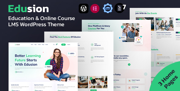 Edusion Preview Wordpress Theme - Rating, Reviews, Preview, Demo & Download