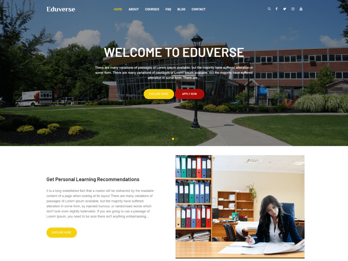 Eduverse Preview Wordpress Theme - Rating, Reviews, Preview, Demo & Download