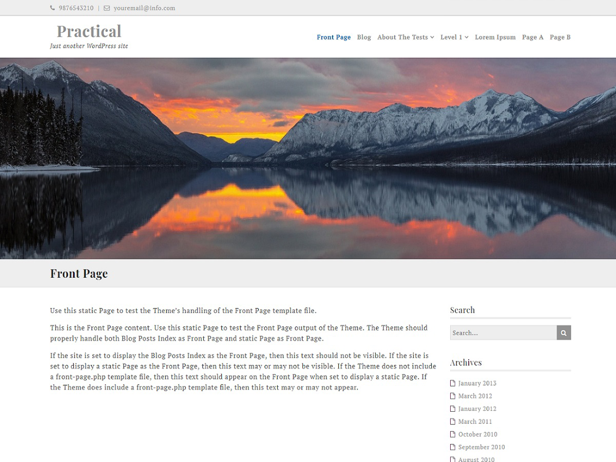 Ef Practical Preview Wordpress Theme - Rating, Reviews, Preview, Demo & Download