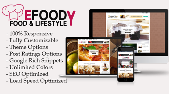 Efoody Preview Wordpress Theme - Rating, Reviews, Preview, Demo & Download