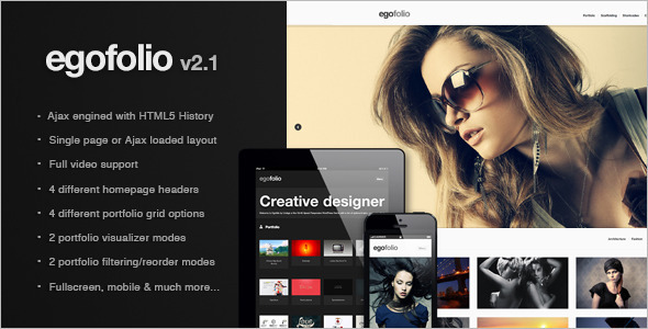 Egofolio Preview Wordpress Theme - Rating, Reviews, Preview, Demo & Download