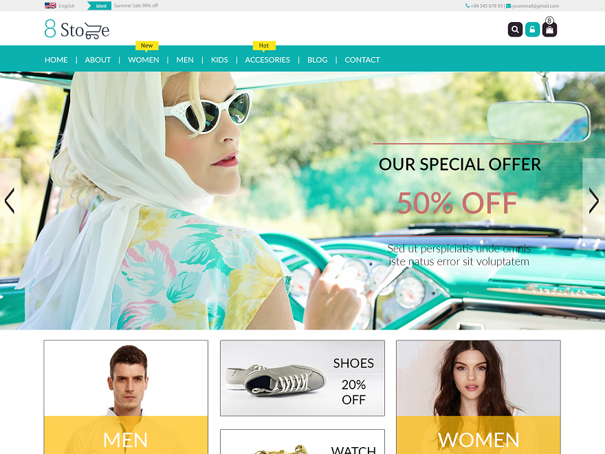 EightStore Lite Preview Wordpress Theme - Rating, Reviews, Preview, Demo & Download