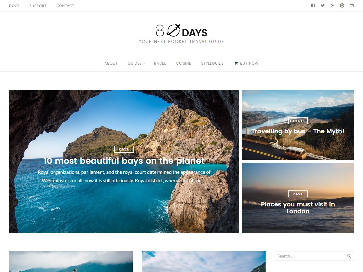 EightyDays Lite Preview Wordpress Theme - Rating, Reviews, Preview, Demo & Download