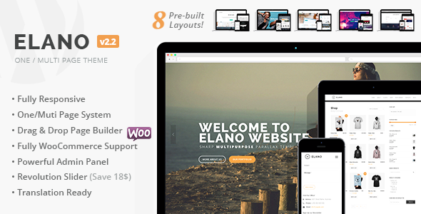 Elano Preview Wordpress Theme - Rating, Reviews, Preview, Demo & Download