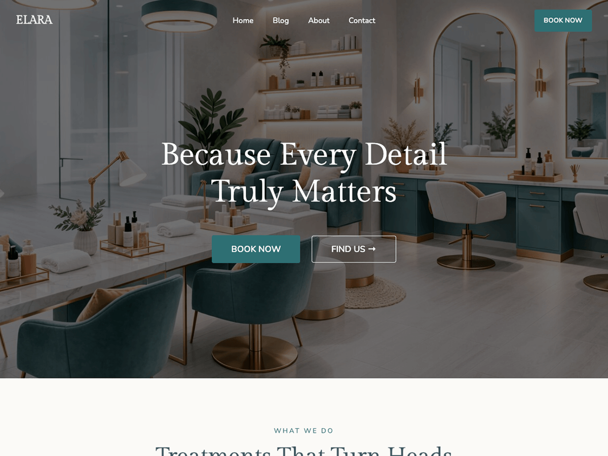 Elara Nails Preview Wordpress Theme - Rating, Reviews, Preview, Demo & Download