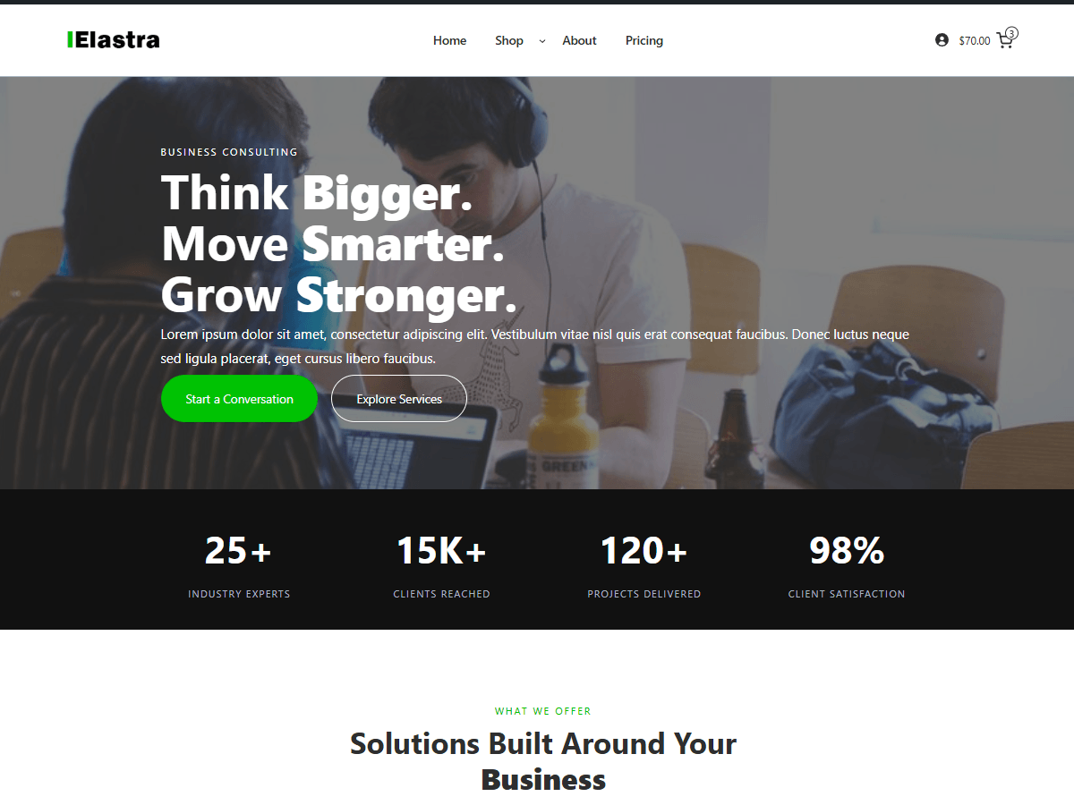 Elastra Preview Wordpress Theme - Rating, Reviews, Preview, Demo & Download