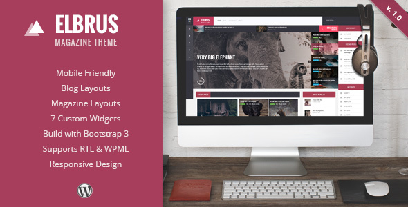 Elbrus Preview Wordpress Theme - Rating, Reviews, Preview, Demo & Download