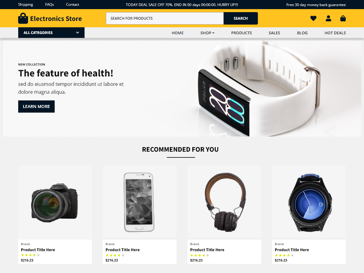 Electronics Gadgets Preview Wordpress Theme - Rating, Reviews, Preview, Demo & Download