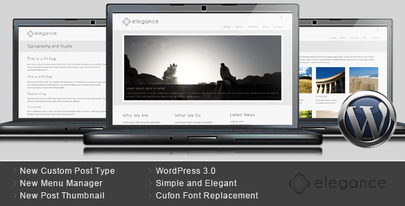 Elegance Preview Wordpress Theme - Rating, Reviews, Preview, Demo & Download