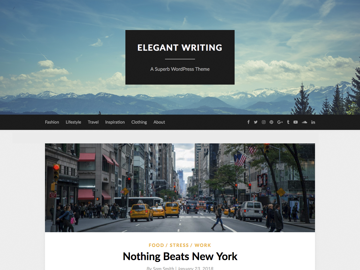 ElegantWriting Preview Wordpress Theme - Rating, Reviews, Preview, Demo & Download