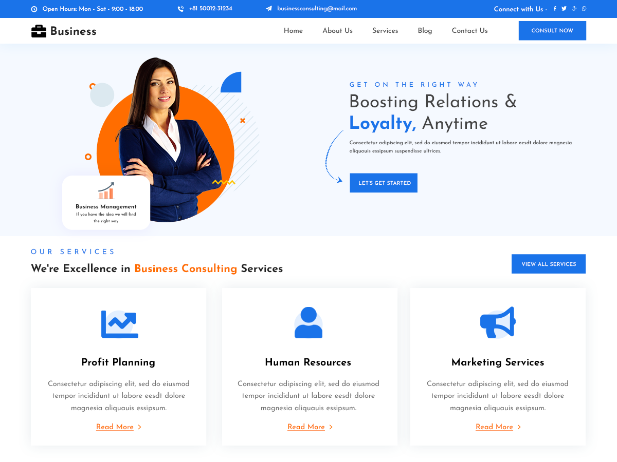 Elemento Business Preview Wordpress Theme - Rating, Reviews, Preview, Demo & Download