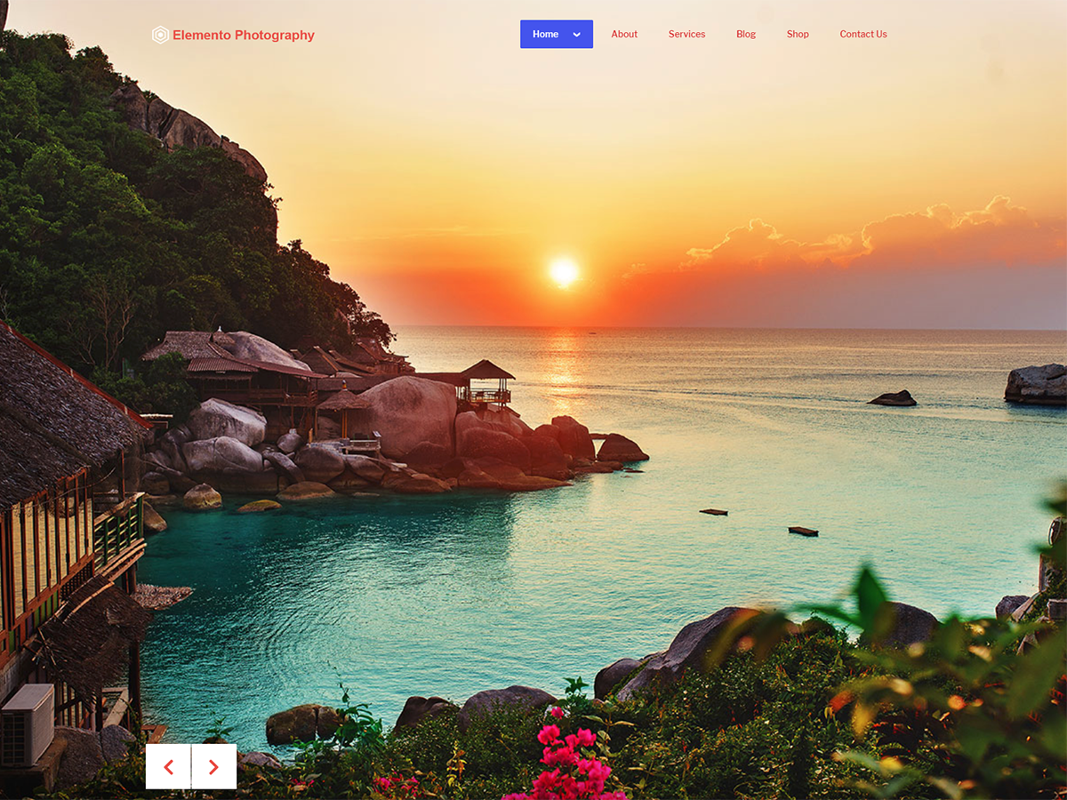 Elemento Photography Preview Wordpress Theme - Rating, Reviews, Preview, Demo & Download