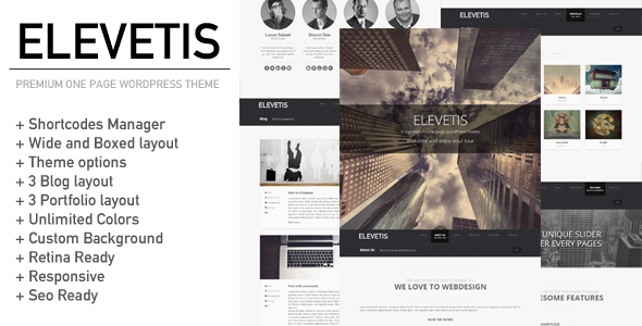 Elevetis Preview Wordpress Theme - Rating, Reviews, Preview, Demo & Download