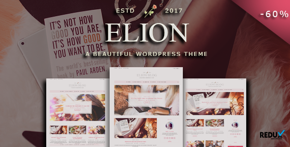 Elion Preview Wordpress Theme - Rating, Reviews, Preview, Demo & Download