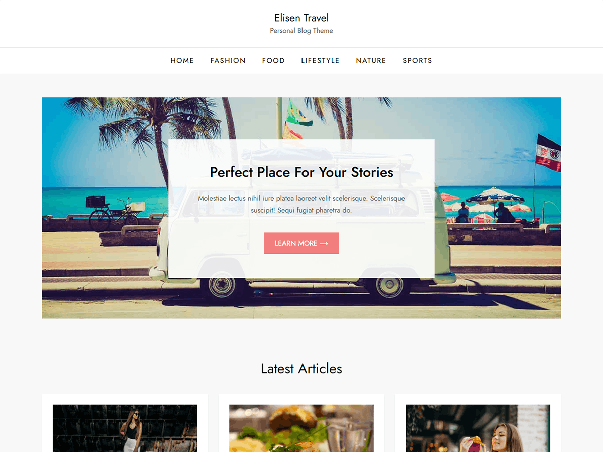 Elisen Travel Preview Wordpress Theme - Rating, Reviews, Preview, Demo & Download