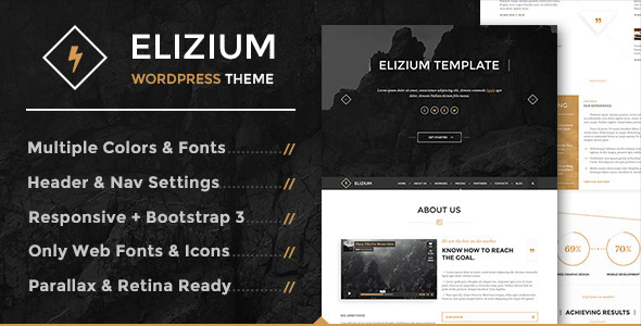 Elizium Preview Wordpress Theme - Rating, Reviews, Preview, Demo & Download