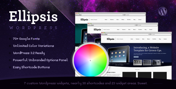 Ellipsis Preview Wordpress Theme - Rating, Reviews, Preview, Demo & Download