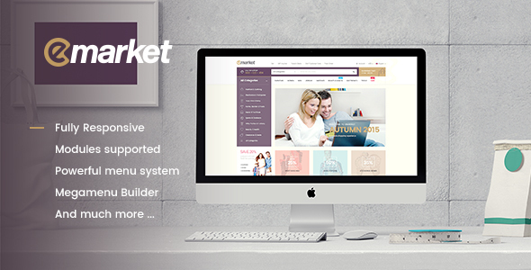 Emarket Multi Preview Wordpress Theme - Rating, Reviews, Preview, Demo & Download