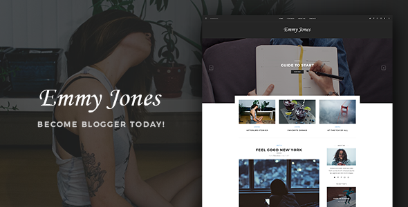 Emmy Jones Preview Wordpress Theme - Rating, Reviews, Preview, Demo & Download