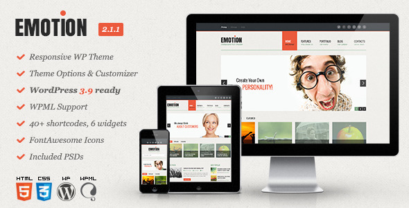 Emotion Preview Wordpress Theme - Rating, Reviews, Preview, Demo & Download