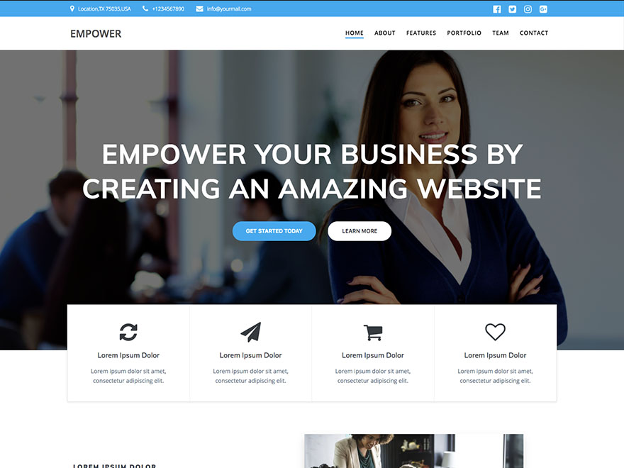 EmpowerWP Preview Wordpress Theme - Rating, Reviews, Preview, Demo & Download