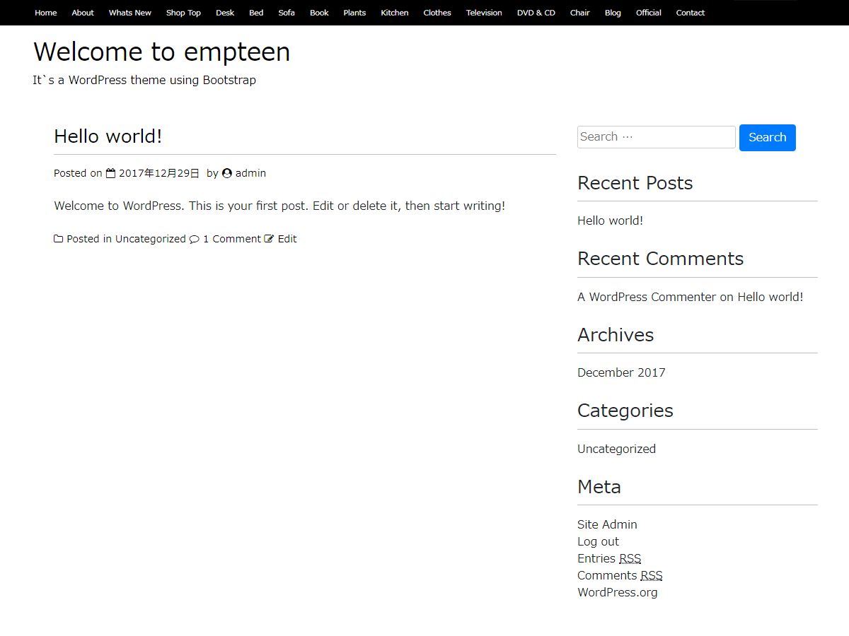 Empteen Preview Wordpress Theme - Rating, Reviews, Preview, Demo & Download