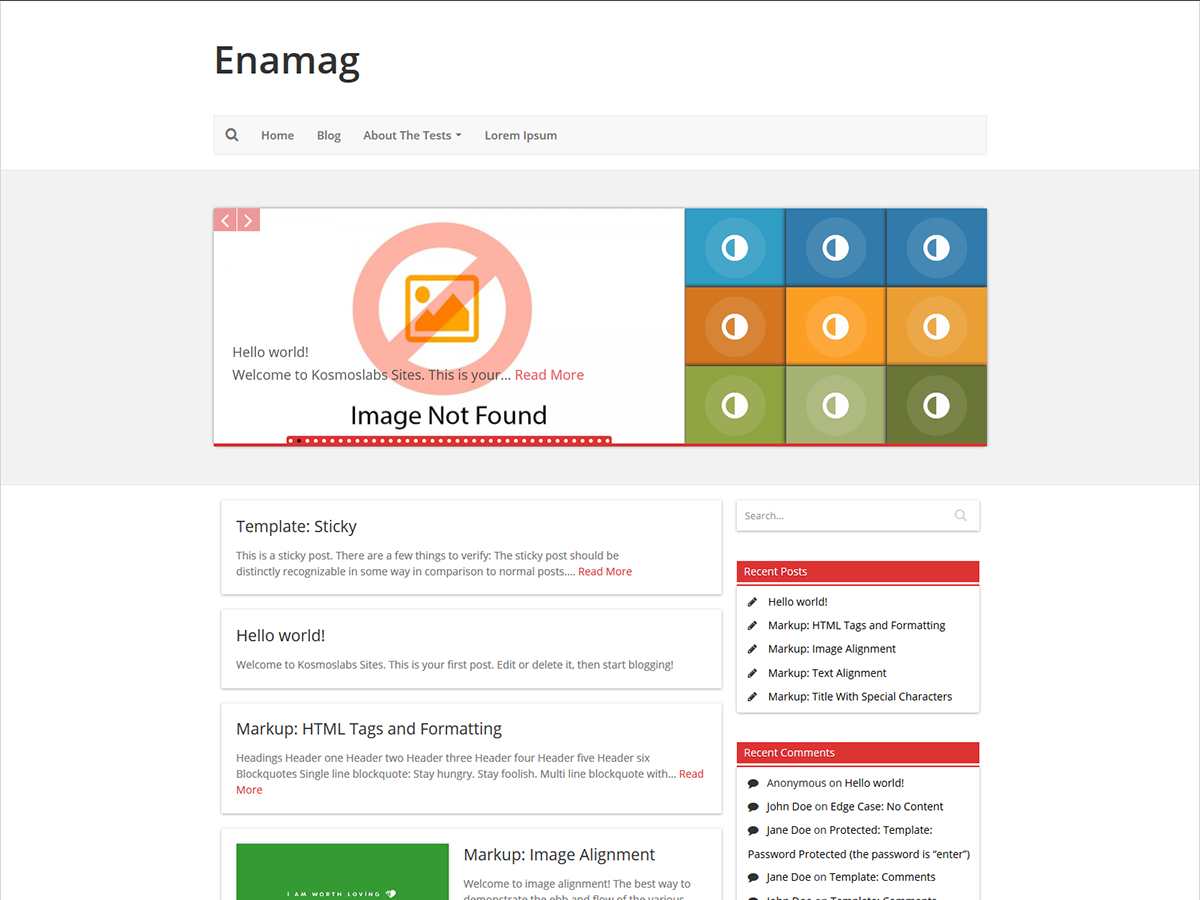 Enamag Preview Wordpress Theme - Rating, Reviews, Preview, Demo & Download