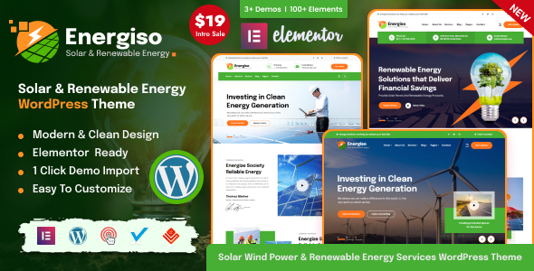 Energiso Preview Wordpress Theme - Rating, Reviews, Preview, Demo & Download