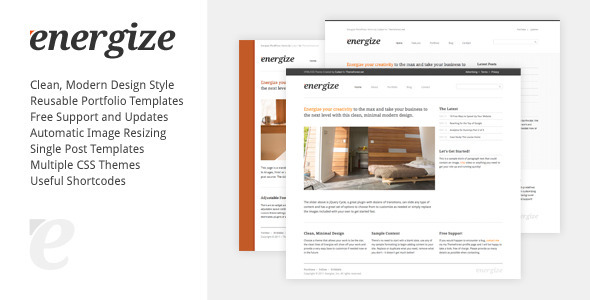 Energize Preview Wordpress Theme - Rating, Reviews, Preview, Demo & Download