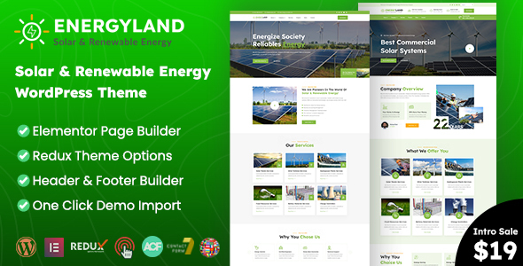 Energyland Preview Wordpress Theme - Rating, Reviews, Preview, Demo & Download