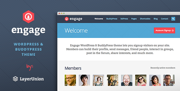 Engage Preview Wordpress Theme - Rating, Reviews, Preview, Demo & Download