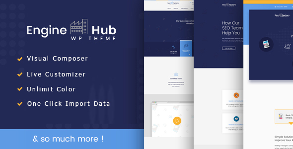Engine Hub Preview Wordpress Theme - Rating, Reviews, Preview, Demo & Download