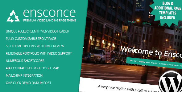 Ensconce Preview Wordpress Theme - Rating, Reviews, Preview, Demo & Download