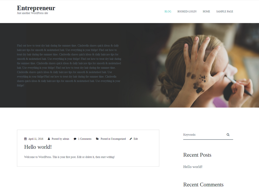 Entrepreneur Lite Preview Wordpress Theme - Rating, Reviews, Preview, Demo & Download