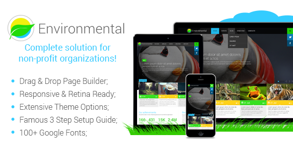 Environmental Preview Wordpress Theme - Rating, Reviews, Preview, Demo & Download