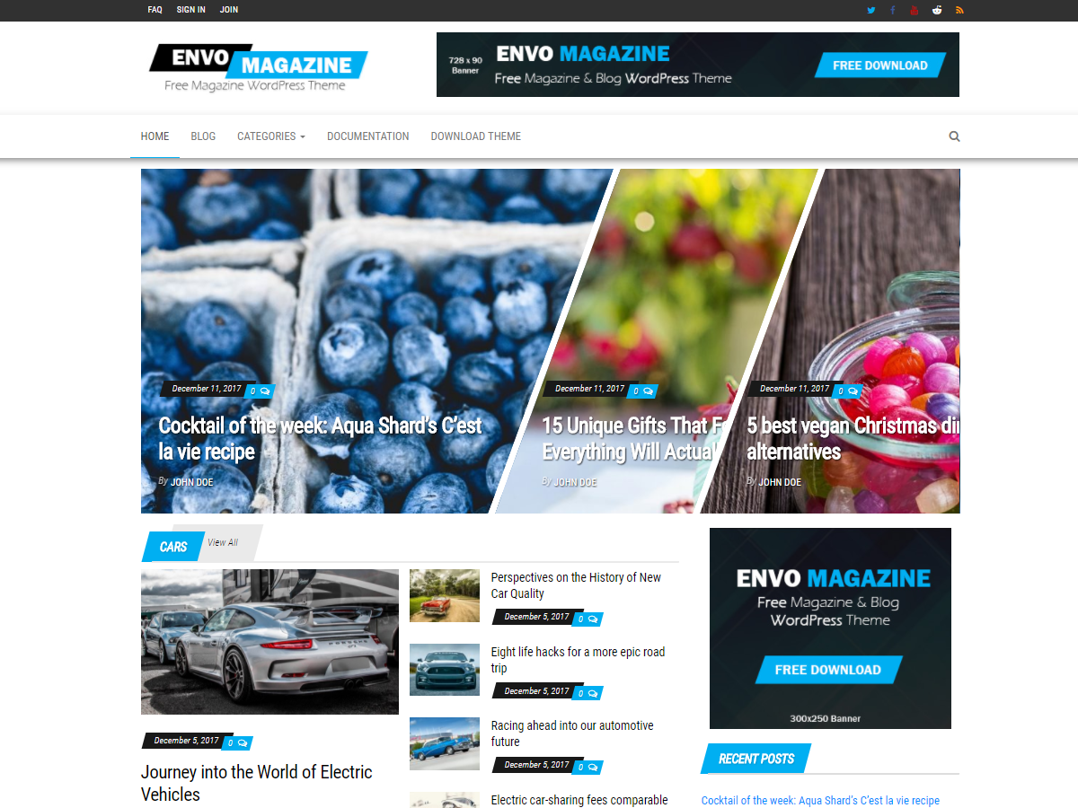 Envo Magazine Preview Wordpress Theme - Rating, Reviews, Preview, Demo & Download