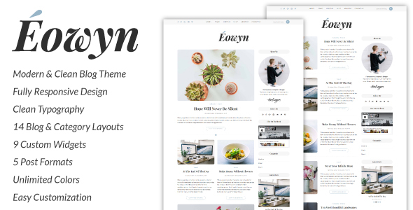 Eowyn Preview Wordpress Theme - Rating, Reviews, Preview, Demo & Download