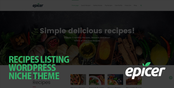 Epicer Preview Wordpress Theme - Rating, Reviews, Preview, Demo & Download