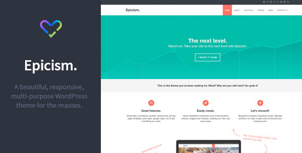 Epicism Preview Wordpress Theme - Rating, Reviews, Preview, Demo & Download