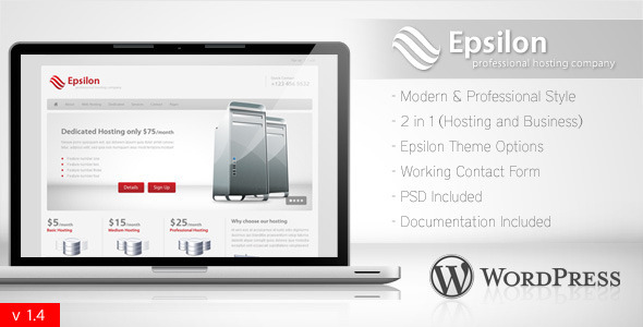 Epsilon Preview Wordpress Theme - Rating, Reviews, Preview, Demo & Download