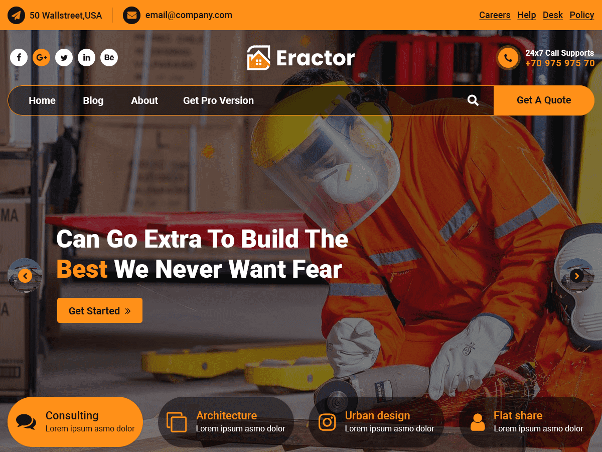Eractor Preview Wordpress Theme - Rating, Reviews, Preview, Demo & Download