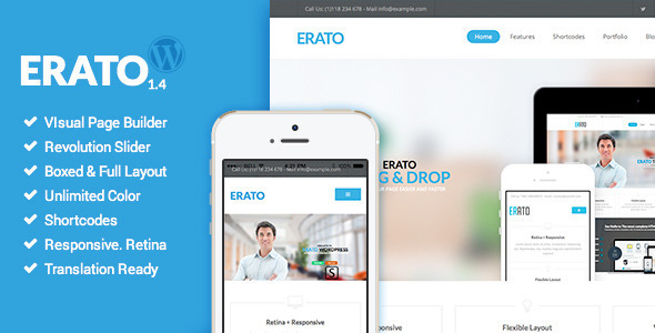 Erato Preview Wordpress Theme - Rating, Reviews, Preview, Demo & Download