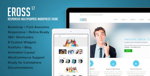 Eross Preview Wordpress Theme - Rating, Reviews, Preview, Demo & Download