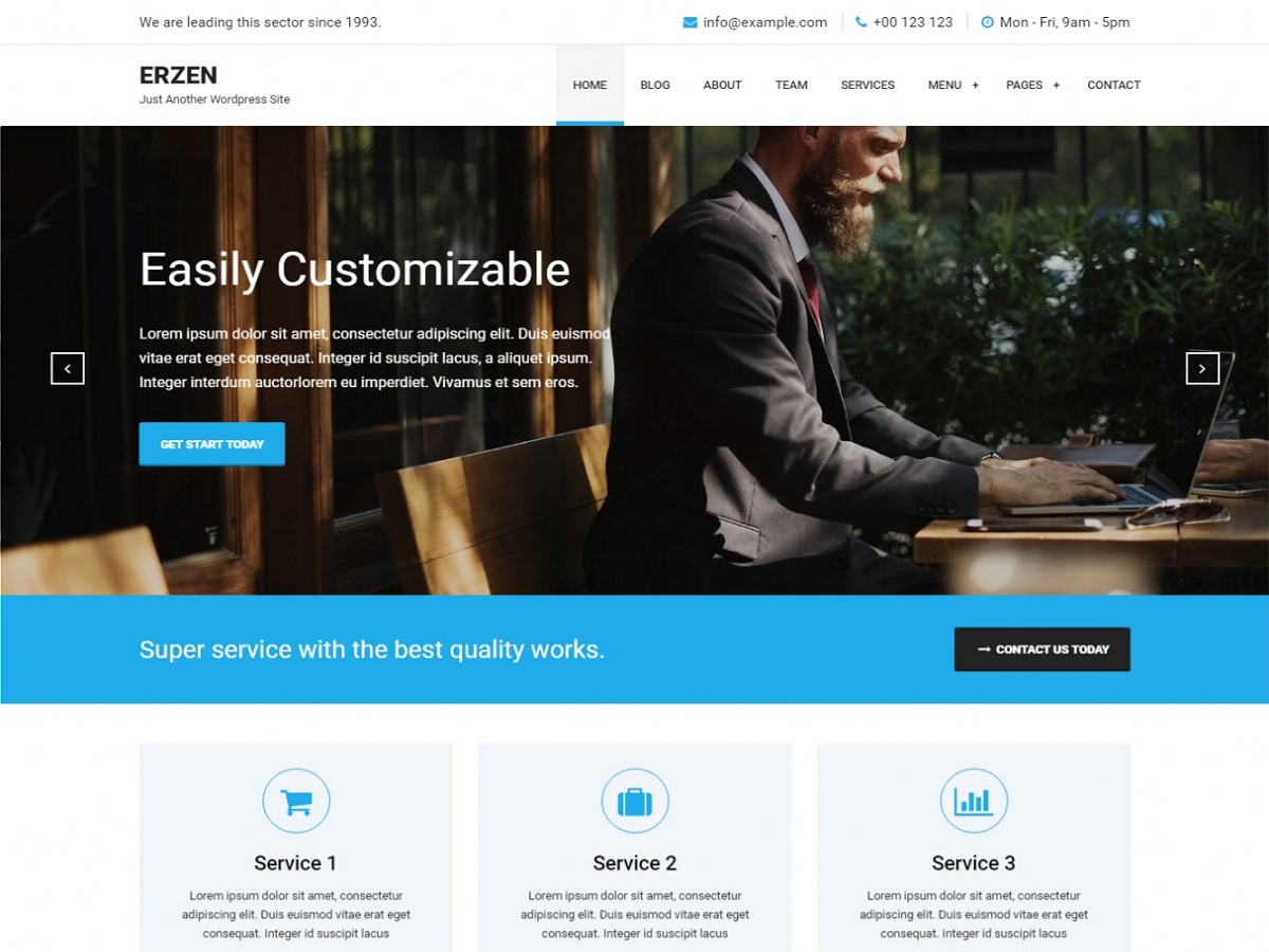 Erzen Preview Wordpress Theme - Rating, Reviews, Preview, Demo & Download