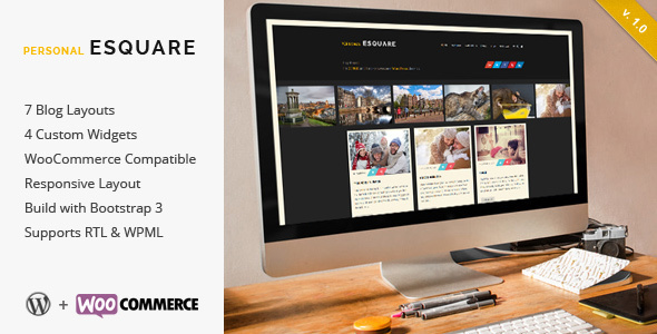 Esquare Preview Wordpress Theme - Rating, Reviews, Preview, Demo & Download