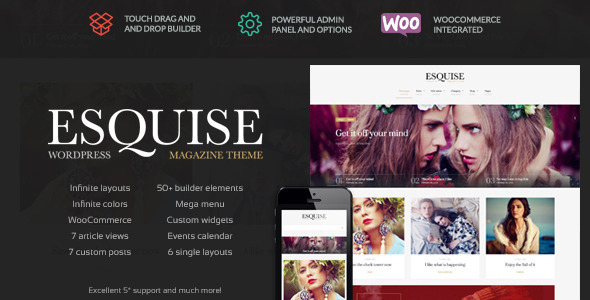 Esquise Preview Wordpress Theme - Rating, Reviews, Preview, Demo & Download